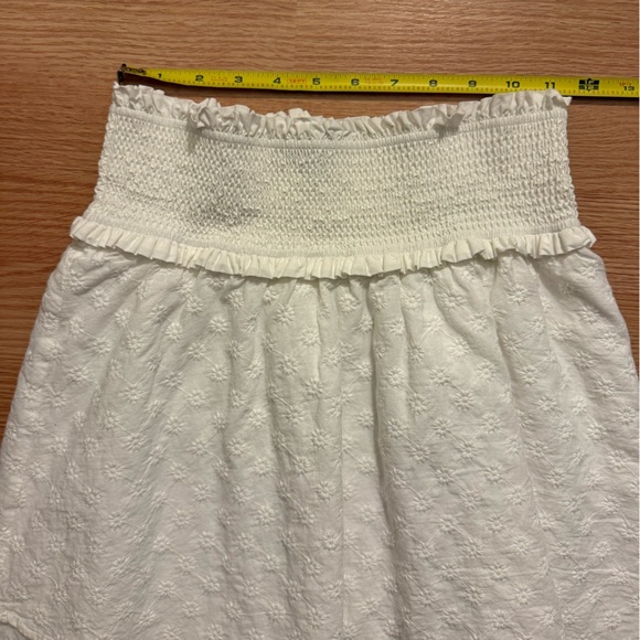 Rails Addison Skirt White Embroidered Daisies Size Small - Picture 6 of 6